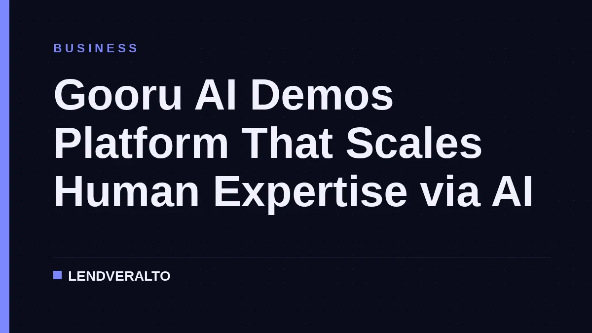 Gooru AI Demos Platform That Scales Human Expertise via AI