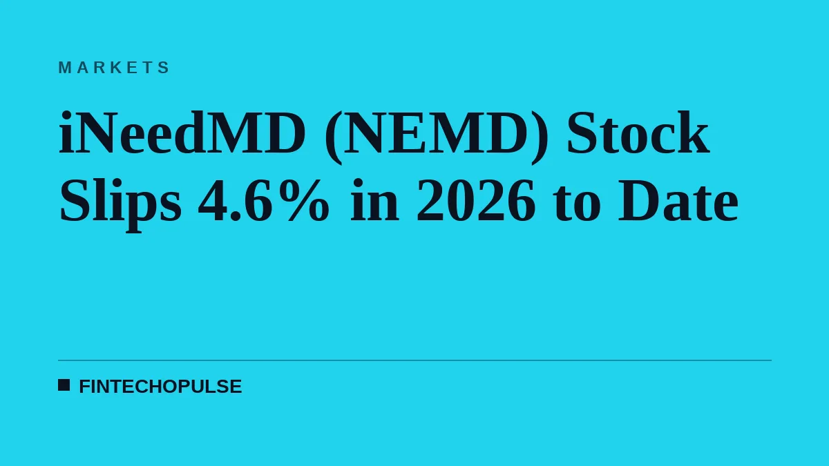 iNeedMD (NEMD) Stock Slips 4.6% in 2026 to Date