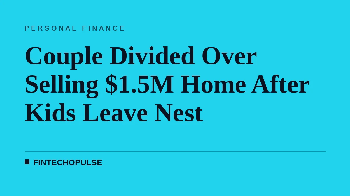 Couple Divided Over Selling $1.5M Home After Kids Leave Nest