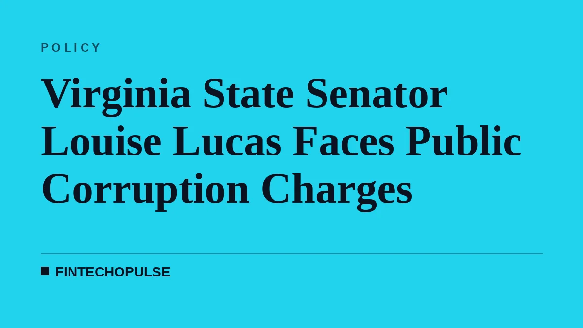 Virginia State Senator Louise Lucas Faces Public Corruption Charges
