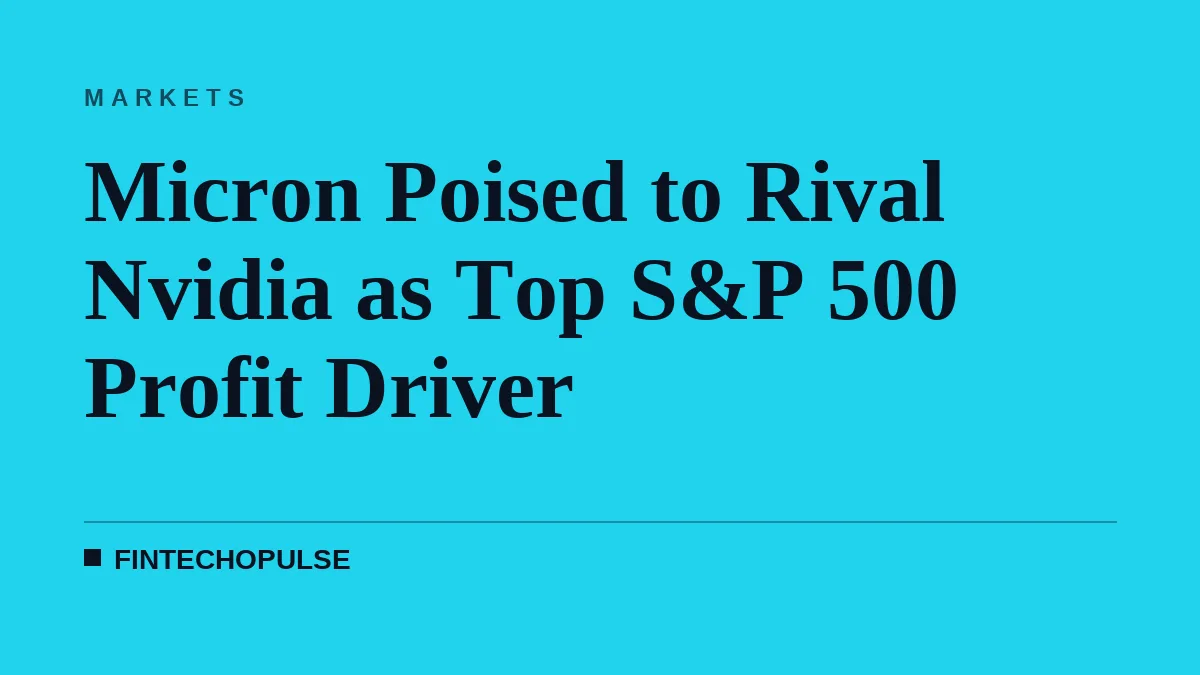Micron Poised to Rival Nvidia as Top S&P 500 Profit Driver