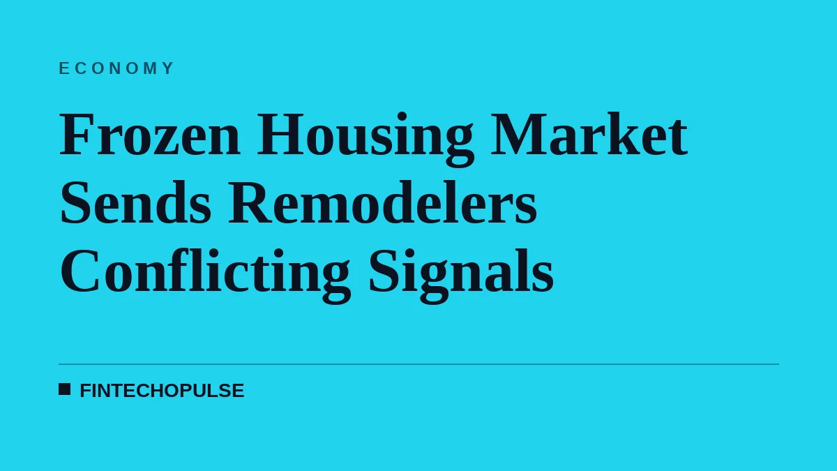 Frozen Housing Market Sends Remodelers Conflicting Signals