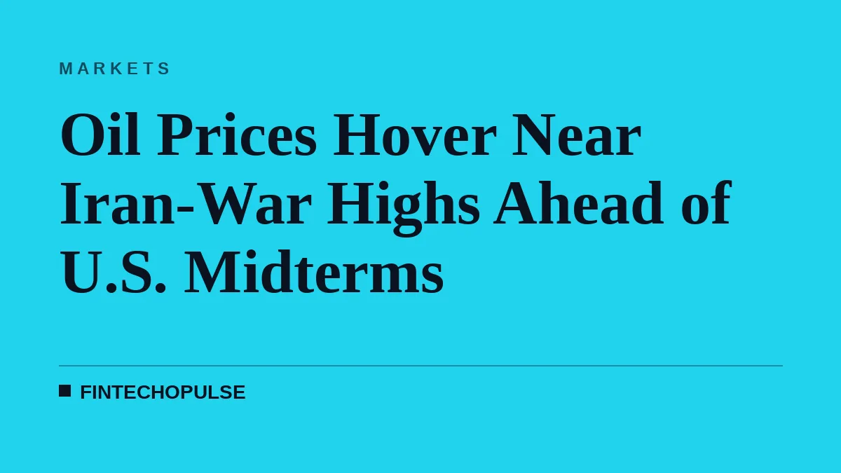 Oil Prices Hover Near Iran-War Highs Ahead of U.S. Midterms