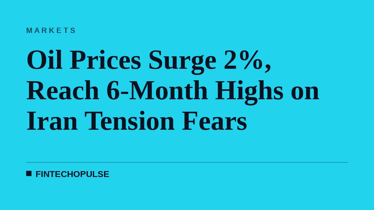 Oil Prices Surge 2%, Reach 6-Month Highs on Iran Tension Fears