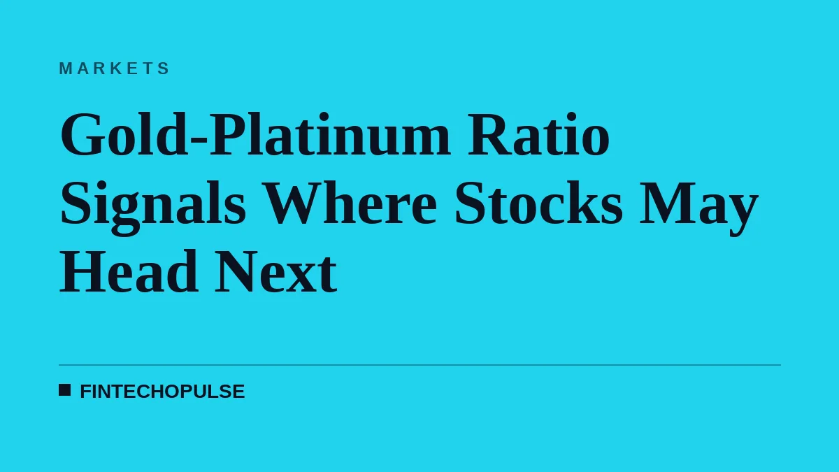 Gold-Platinum Ratio Signals Where Stocks May Head Next