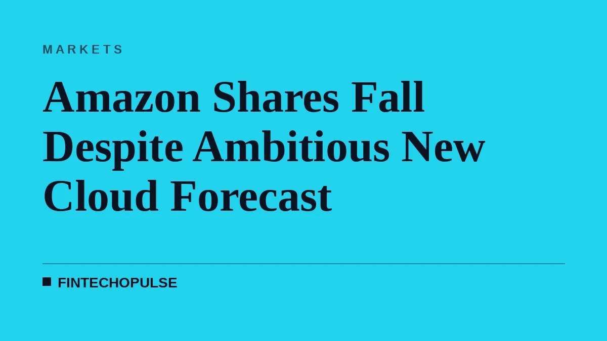 Amazon Shares Fall Despite Ambitious New Cloud Forecast