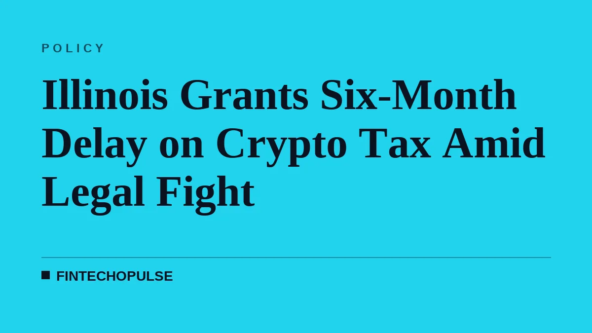 Illinois Grants Six-Month Delay on Crypto Tax Amid Legal Fight