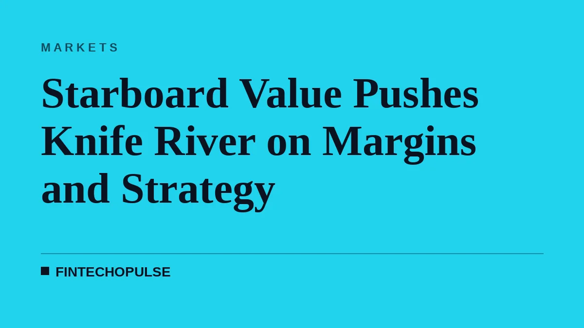 Starboard Value Pushes Knife River on Margins and Strategy