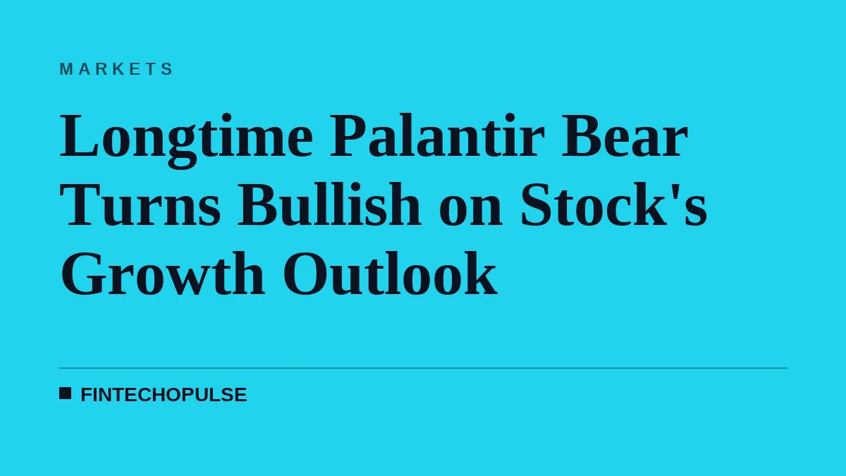 Longtime Palantir Bear Turns Bullish on Stock's Growth Outlook