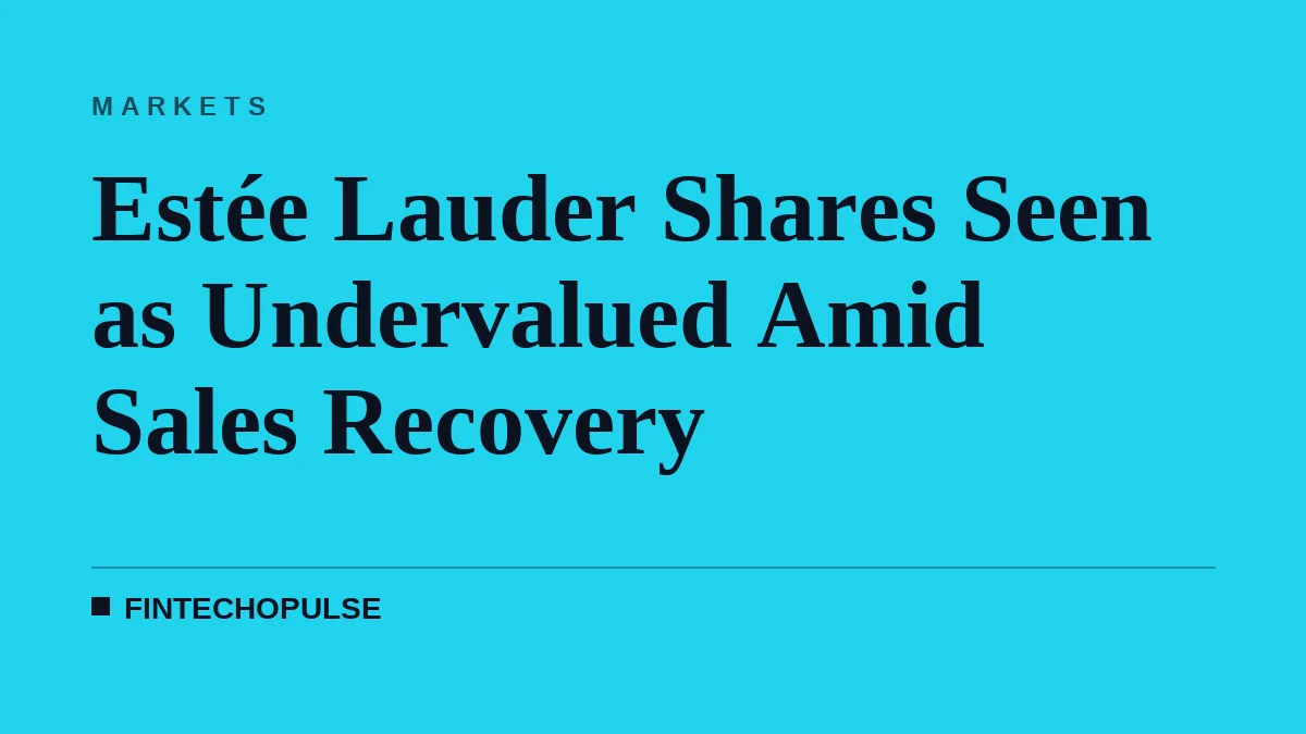 Estée Lauder Shares Seen as Undervalued Amid Sales Recovery