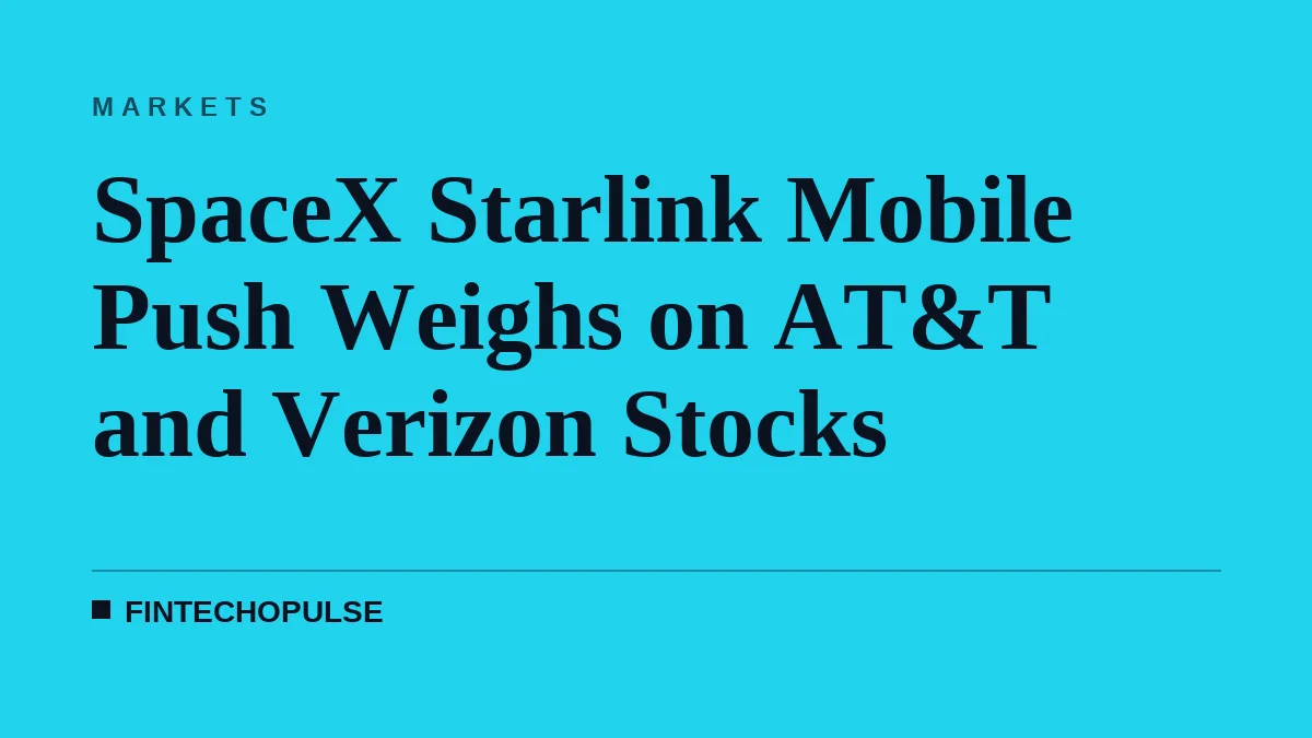 SpaceX Starlink Mobile Push Weighs on AT&T and Verizon Stocks