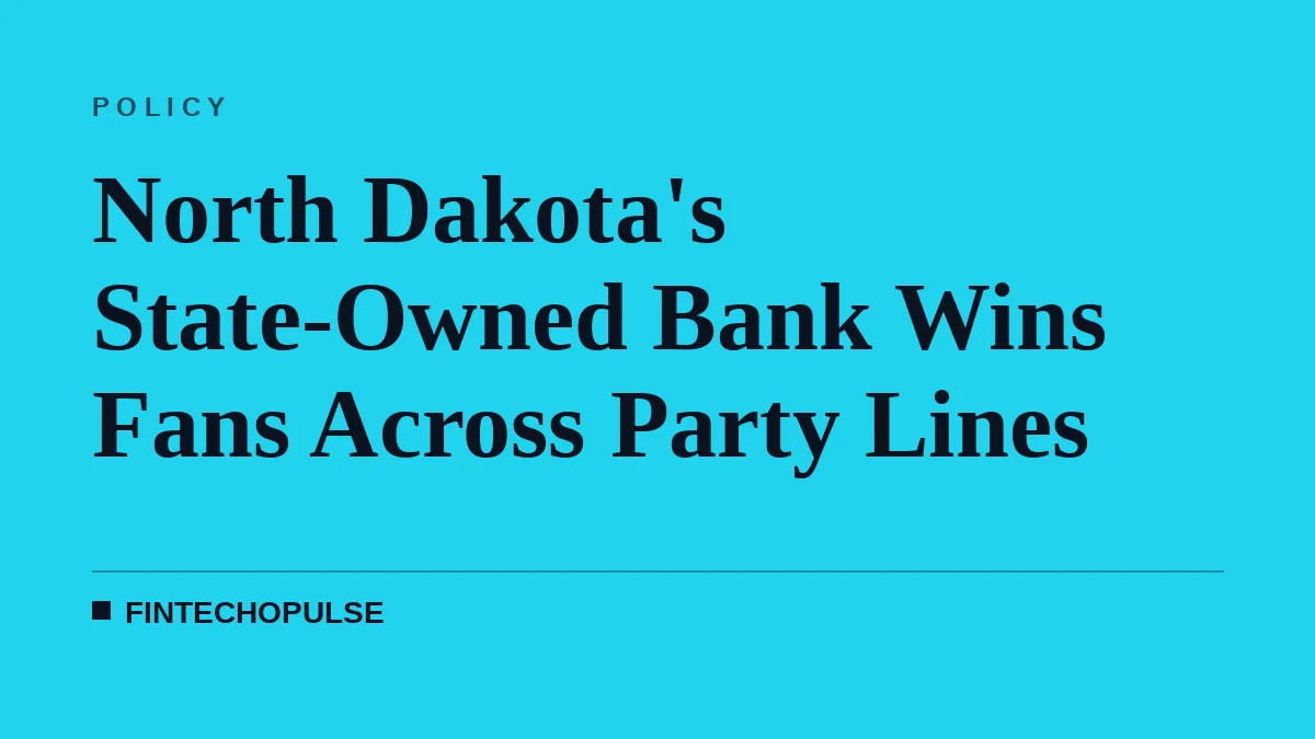 North Dakota's State-Owned Bank Wins Fans Across Party Lines
