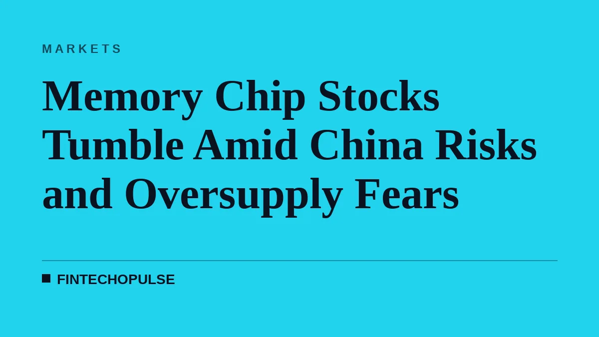 Memory Chip Stocks Tumble Amid China Risks and Oversupply Fears