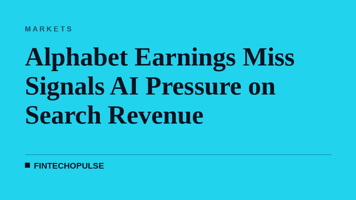 Alphabet Earnings Miss Signals AI Pressure on Search Revenue