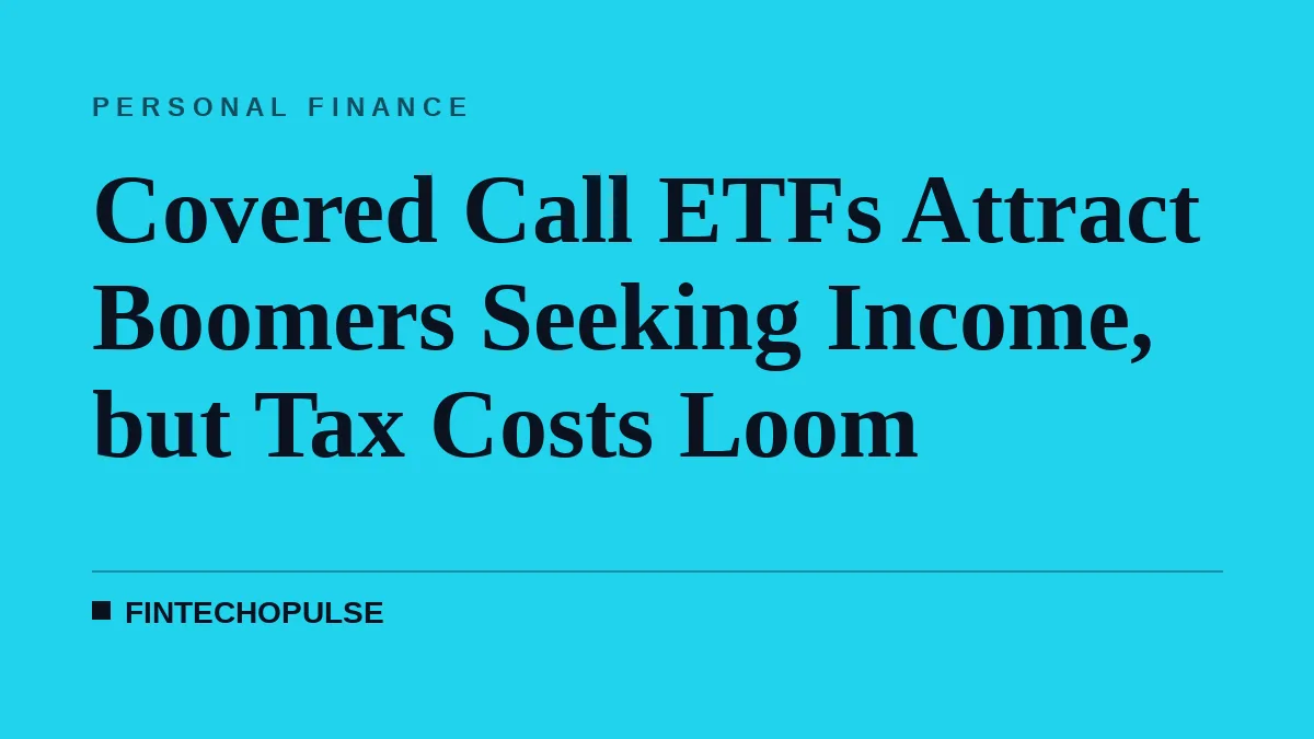Covered Call ETFs Attract Boomers Seeking Income, but Tax Costs Loom