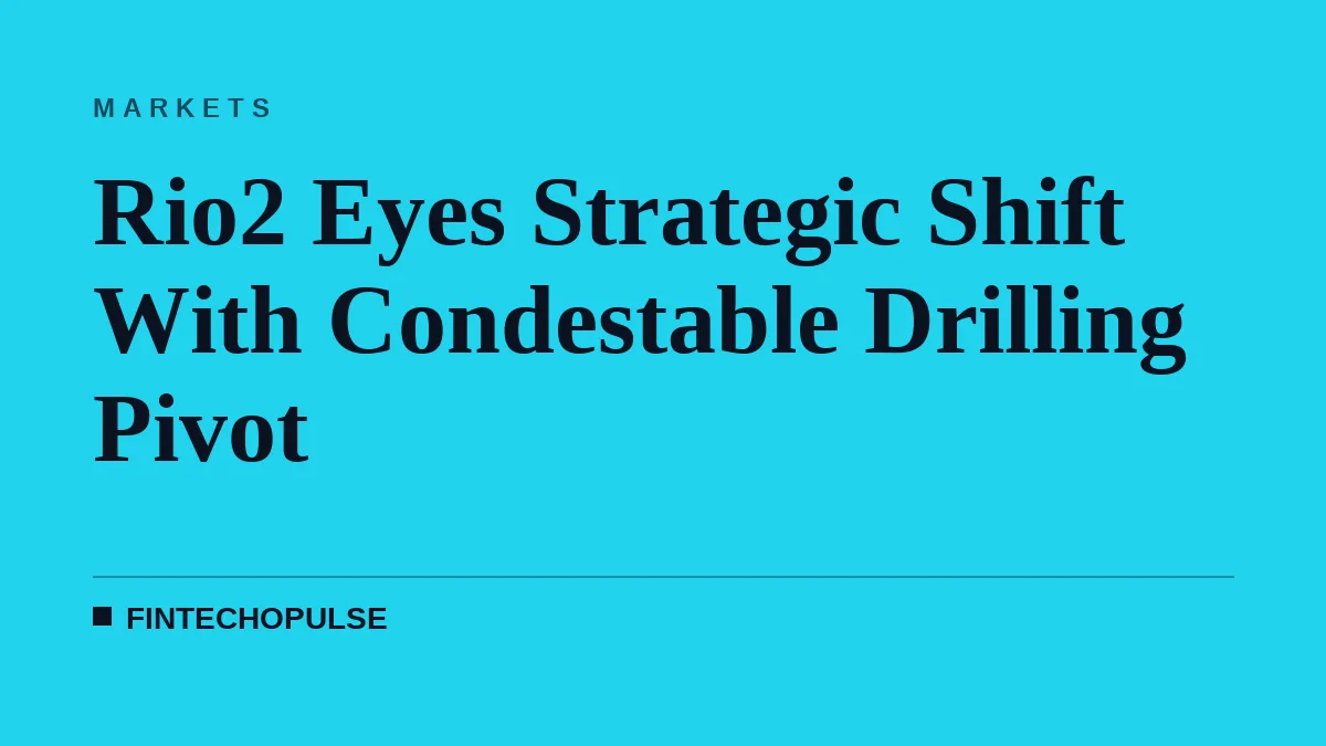 Rio2 Eyes Strategic Shift With Condestable Drilling Pivot