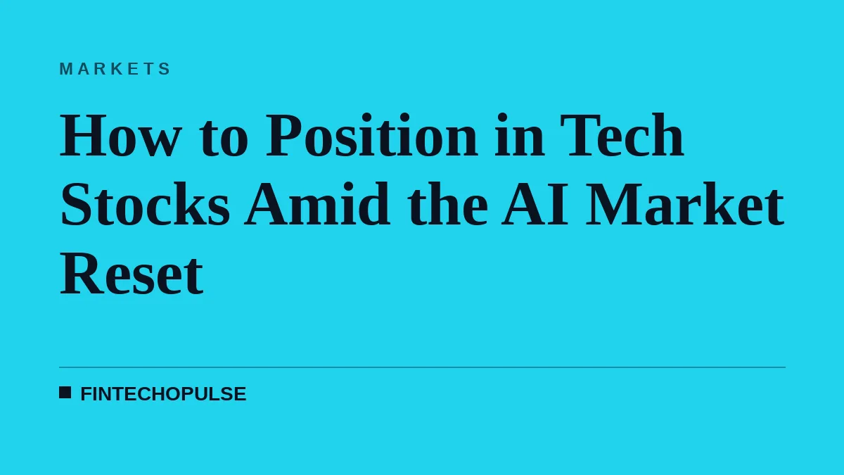 How to Position in Tech Stocks Amid the AI Market Reset