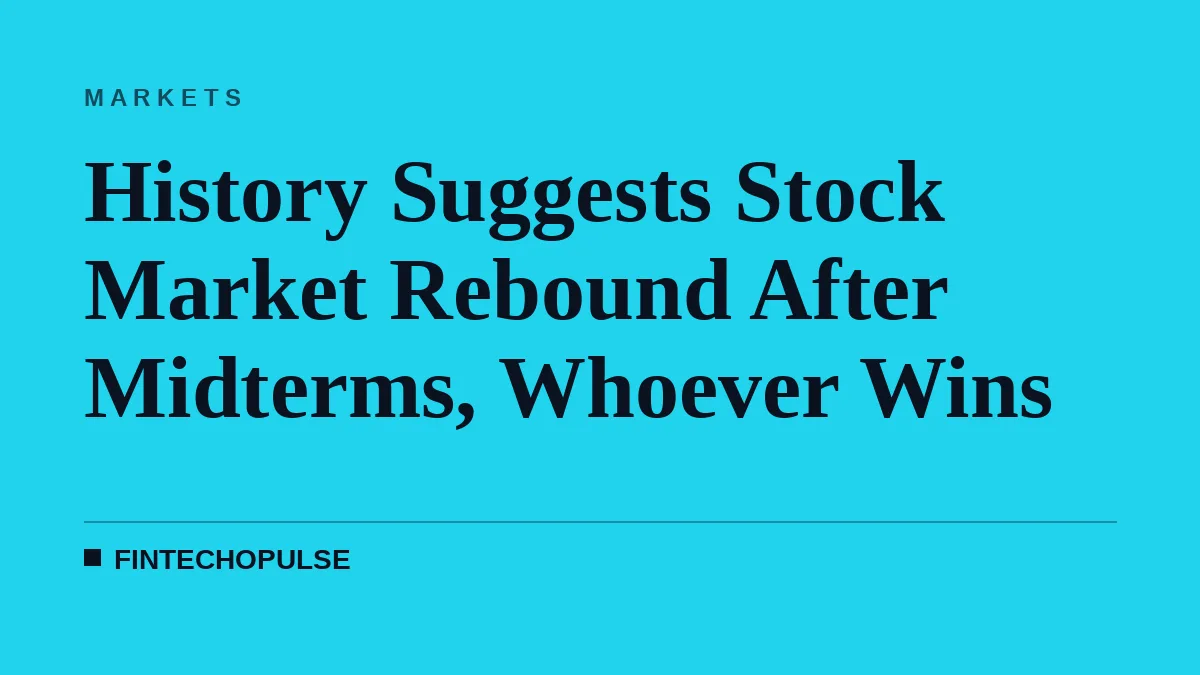 History Suggests Stock Market Rebound After Midterms, Whoever Wins