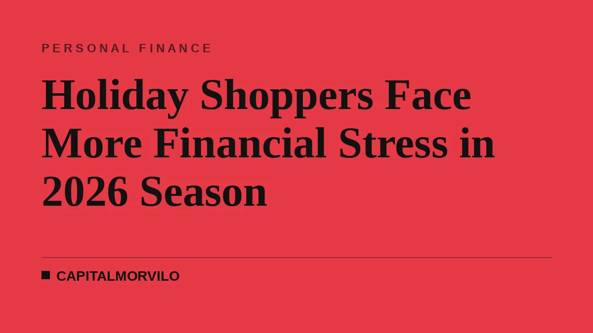 Holiday Shoppers Face More Financial Stress in 2026 Season