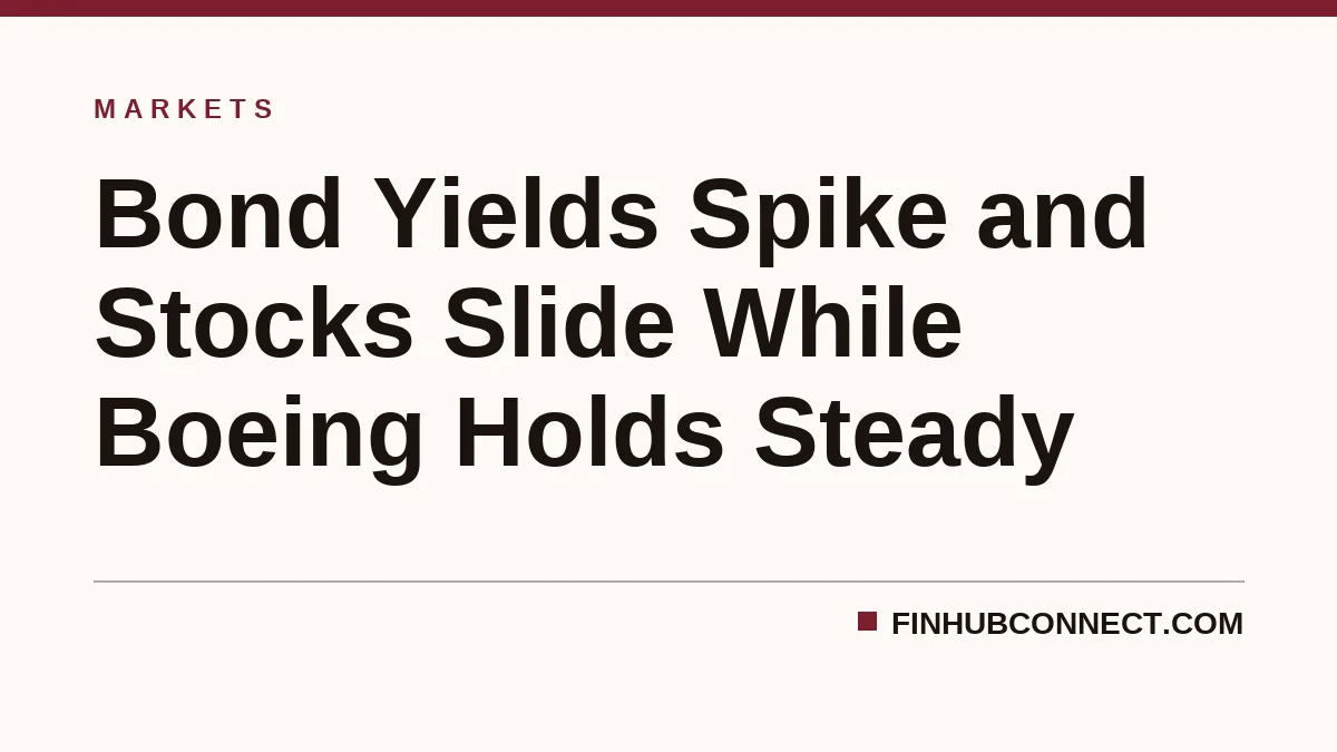 Bond Yields Spike and Stocks Slide While Boeing Holds Steady