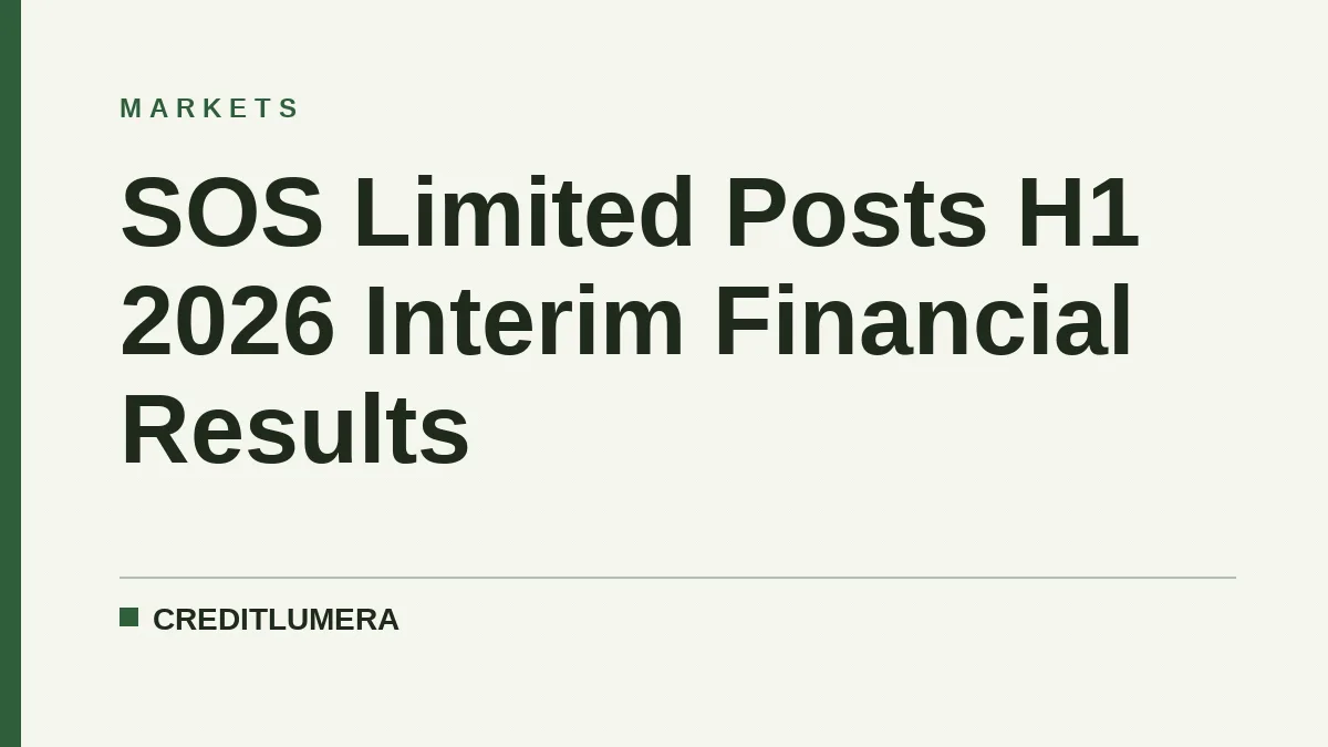 SOS Limited Posts H1 2026 Interim Financial Results