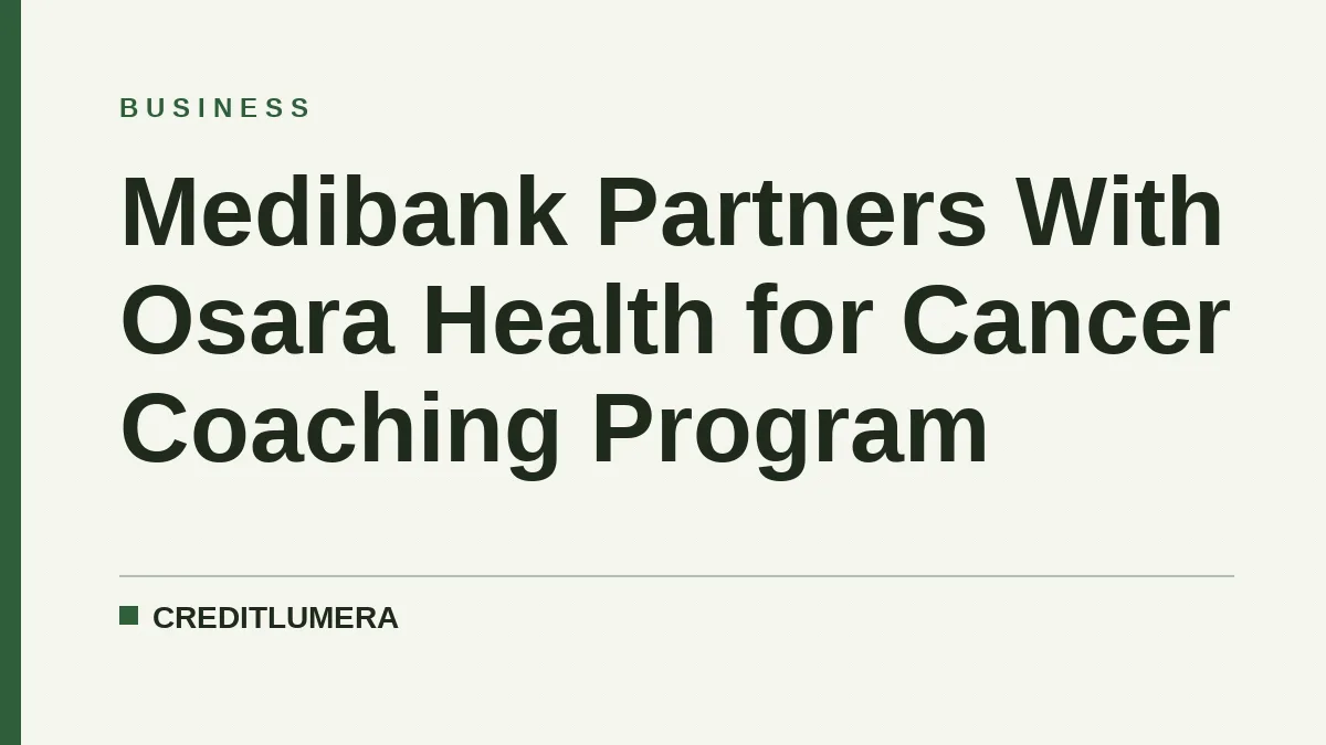 Medibank Partners With Osara Health for Cancer Coaching Program
