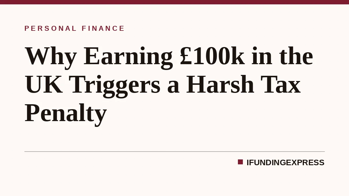 Why Earning £100k in the UK Triggers a Harsh Tax Penalty