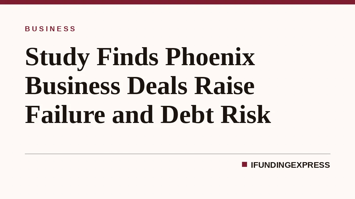 Study Finds Phoenix Business Deals Raise Failure and Debt Risk