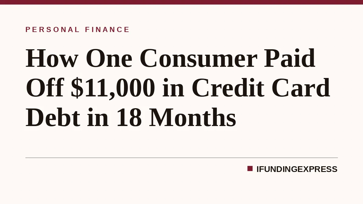 How One Consumer Paid Off $11,000 in Credit Card Debt in 18 Months