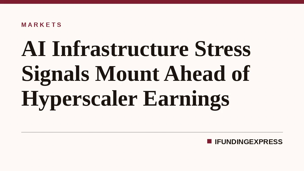 AI Infrastructure Stress Signals Mount Ahead of Hyperscaler Earnings