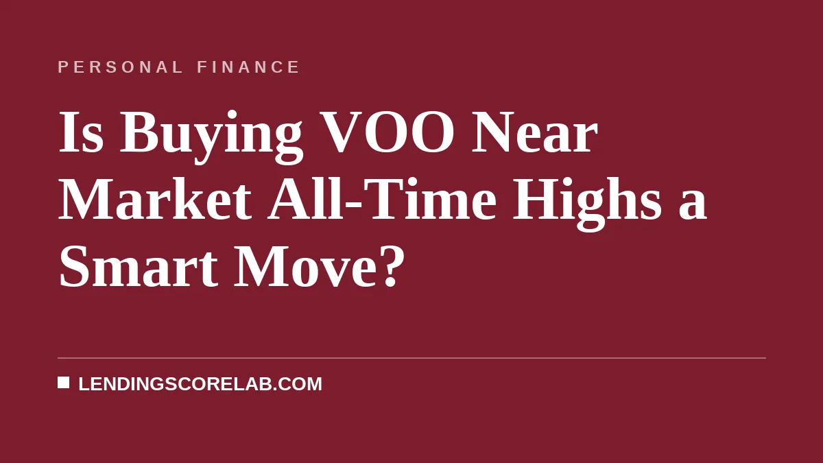 Is Buying VOO Near Market All-Time Highs a Smart Move?