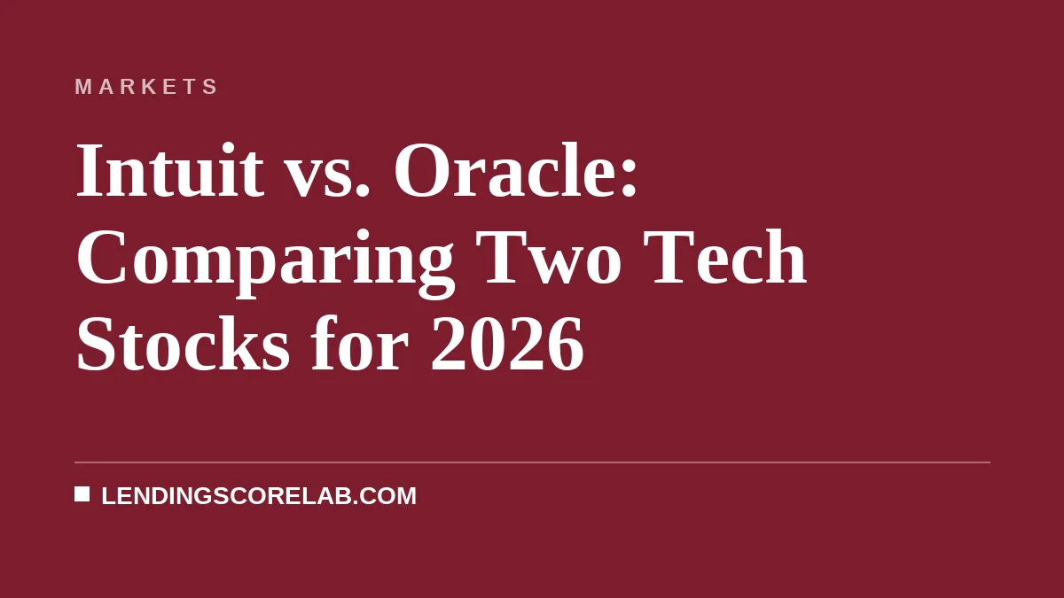 Intuit vs. Oracle: Comparing Two Tech Stocks for 2026