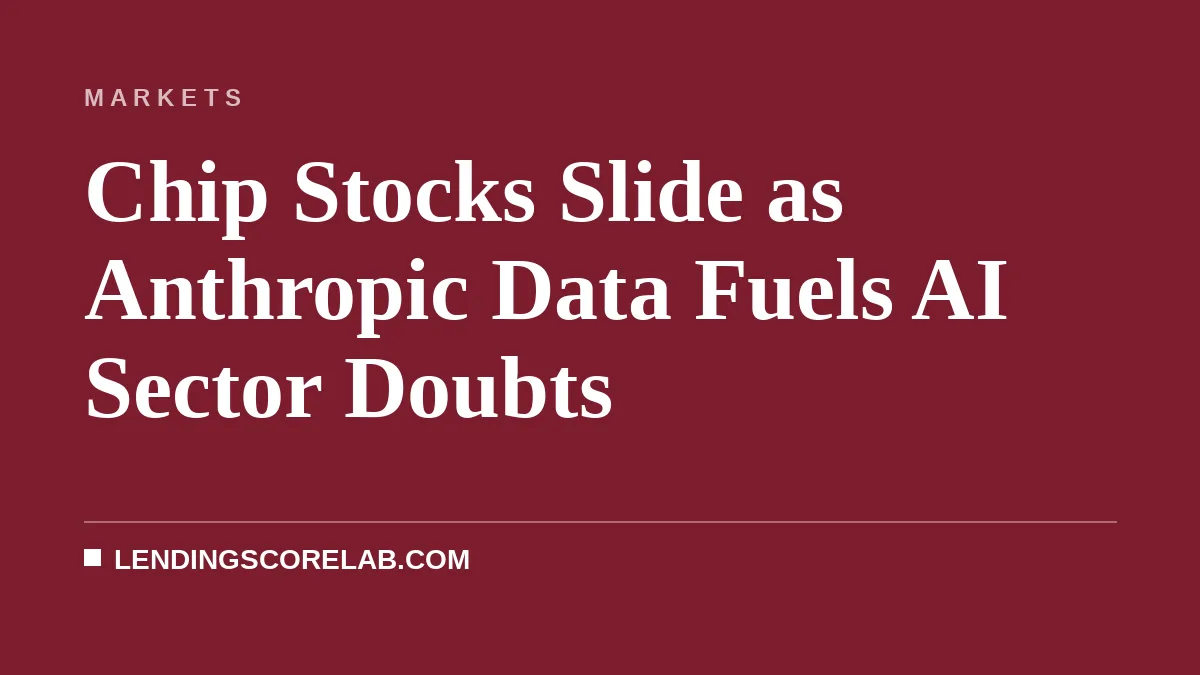 Chip Stocks Slide as Anthropic Data Fuels AI Sector Doubts