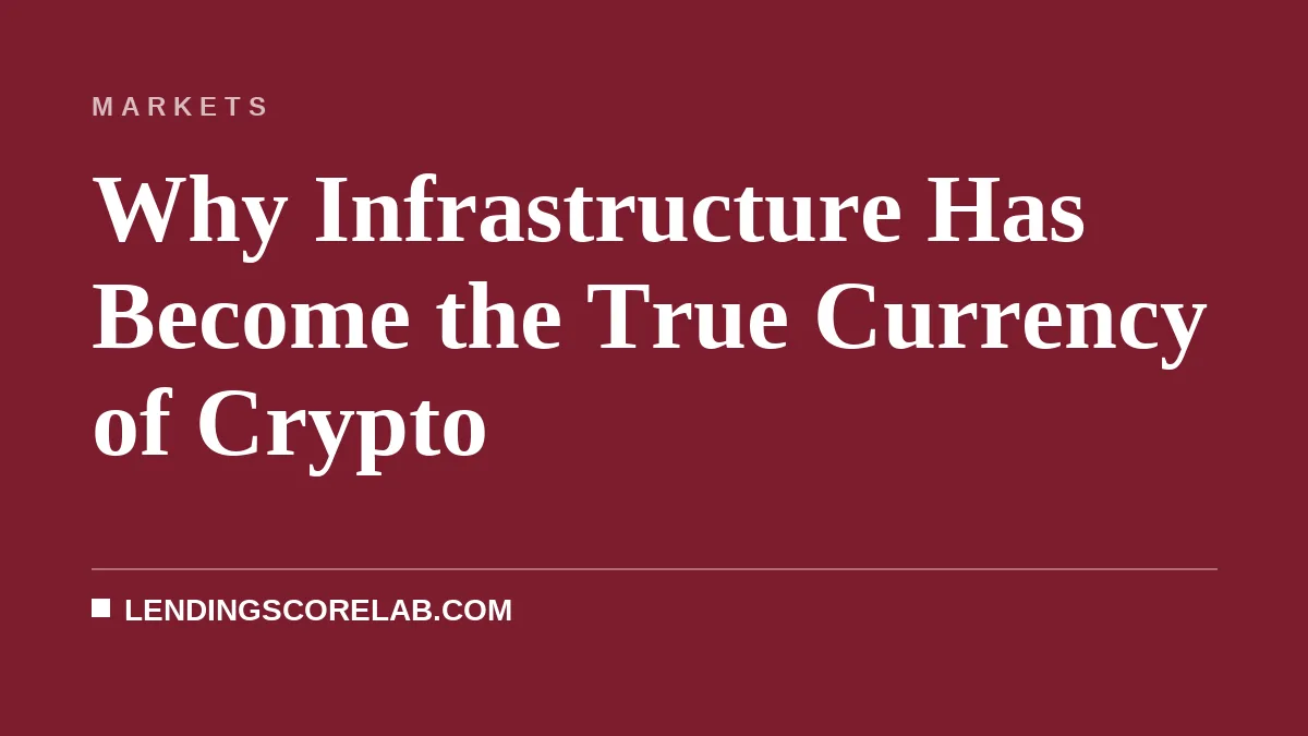Why Infrastructure Has Become the True Currency of Crypto