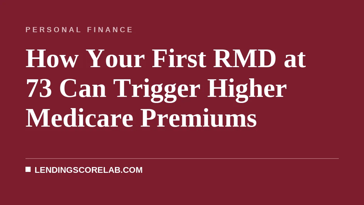 How Your First RMD at 73 Can Trigger Higher Medicare Premiums