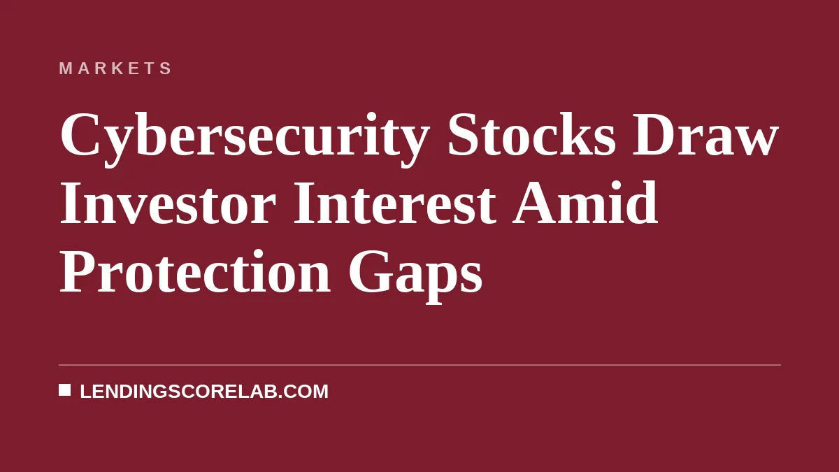 Cybersecurity Stocks Draw Investor Interest Amid Protection Gaps