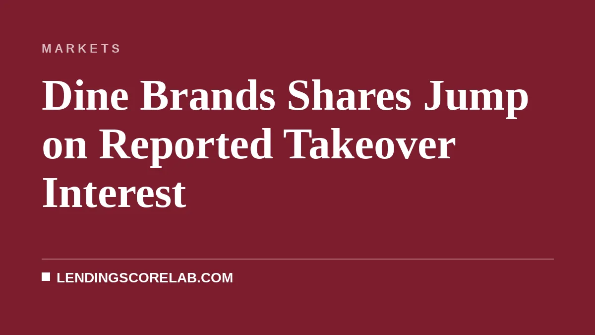 Dine Brands Shares Jump on Reported Takeover Interest
