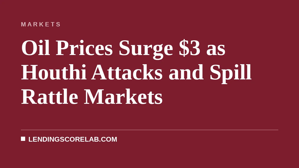 Oil Prices Surge $3 as Houthi Attacks and Spill Rattle Markets