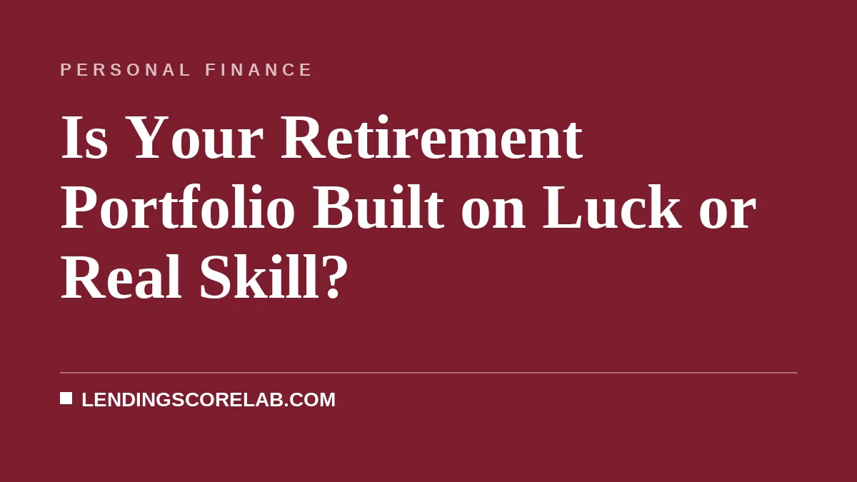 Is Your Retirement Portfolio Built on Luck or Real Skill?