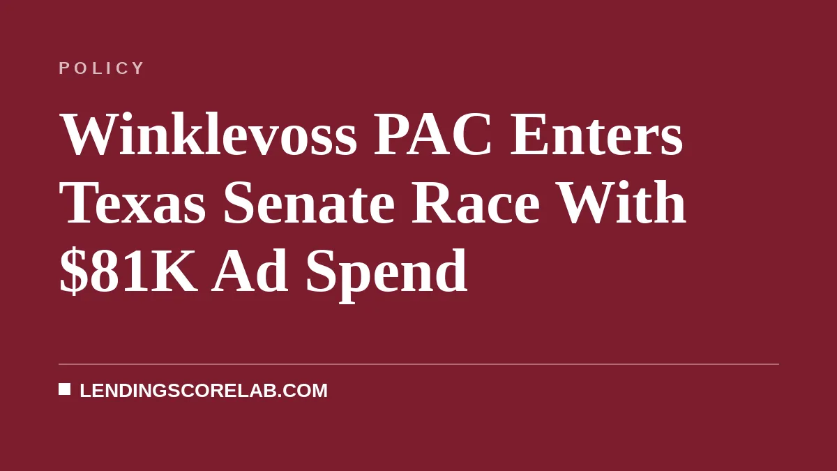 Winklevoss PAC Enters Texas Senate Race With $81K Ad Spend