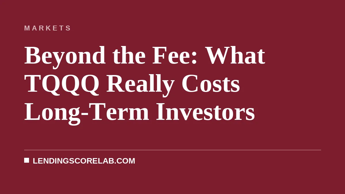Beyond the Fee: What TQQQ Really Costs Long-Term Investors