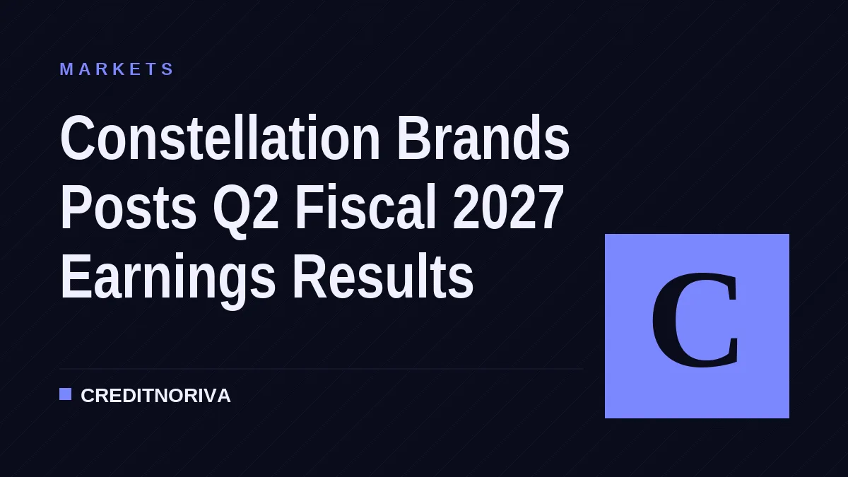 Constellation Brands Posts Q2 Fiscal 2027 Earnings Results