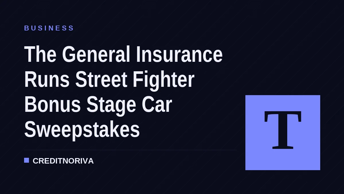 The General Insurance Runs Street Fighter Bonus Stage Car Sweepstakes