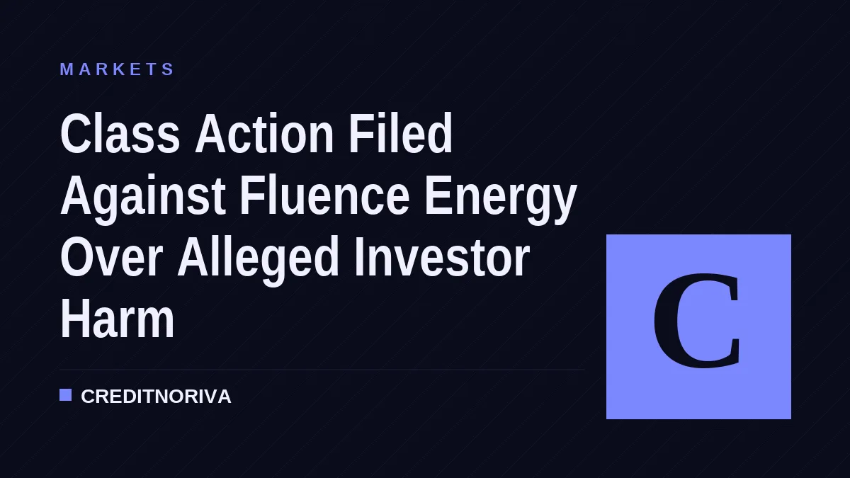 Class Action Filed Against Fluence Energy Over Alleged Investor Harm
