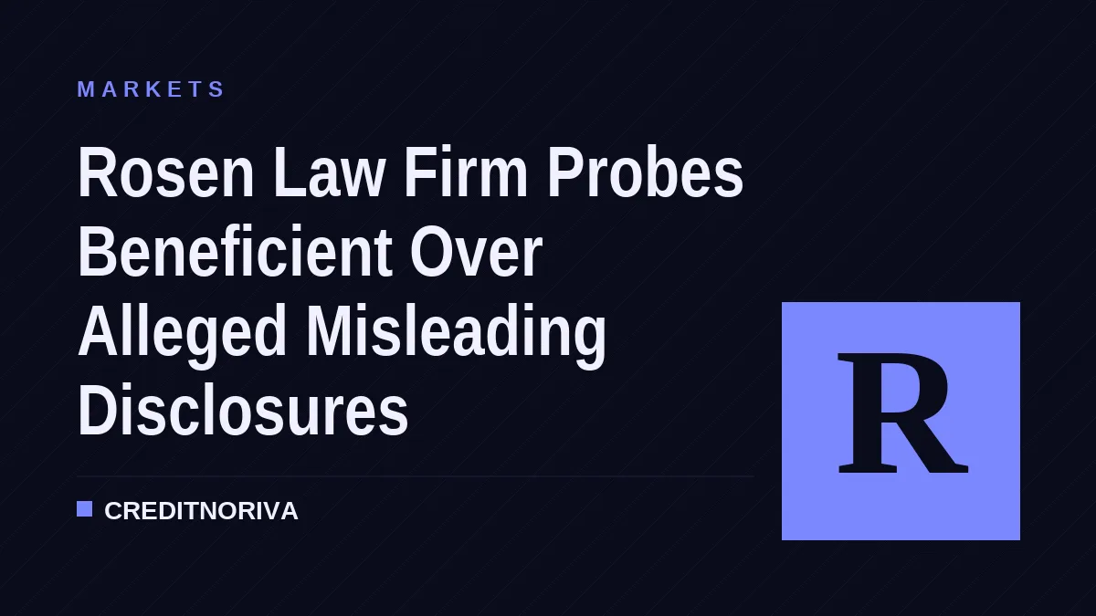 Rosen Law Firm Probes Beneficient Over Alleged Misleading Disclosures