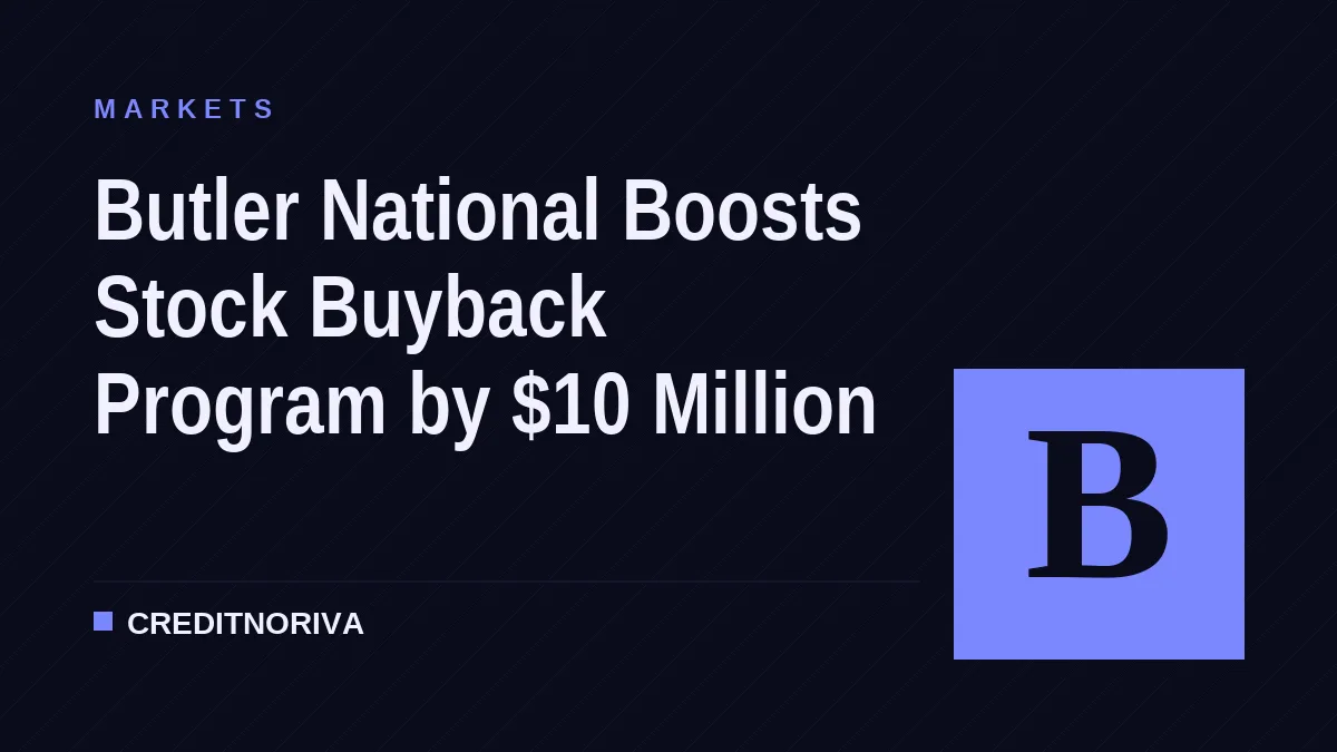 Butler National Boosts Stock Buyback Program by $10 Million