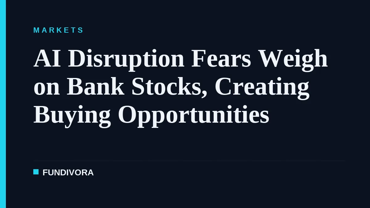 AI Disruption Fears Weigh on Bank Stocks, Creating Buying Opportunities