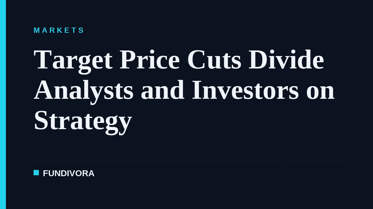 Target Price Cuts Divide Analysts and Investors on Strategy