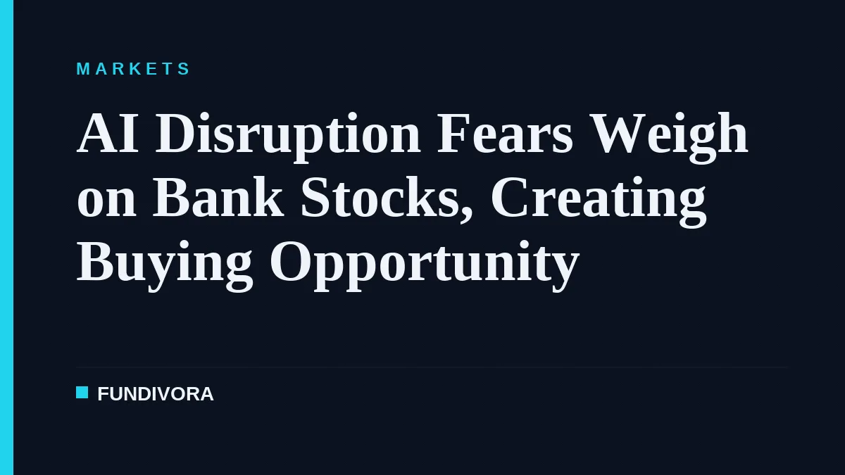 AI Disruption Fears Weigh on Bank Stocks, Creating Buying Opportunity