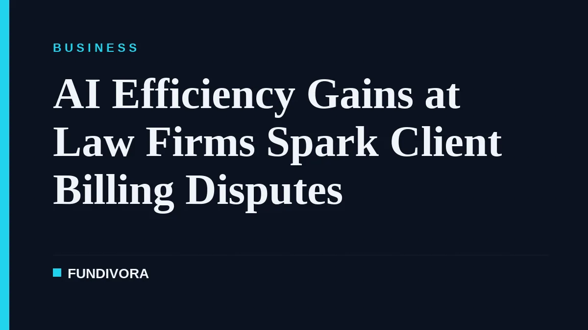 AI Efficiency Gains at Law Firms Spark Client Demand for Lower Bills